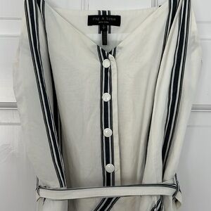 Rag & Bone Doris Dress White with navy stripes | Small